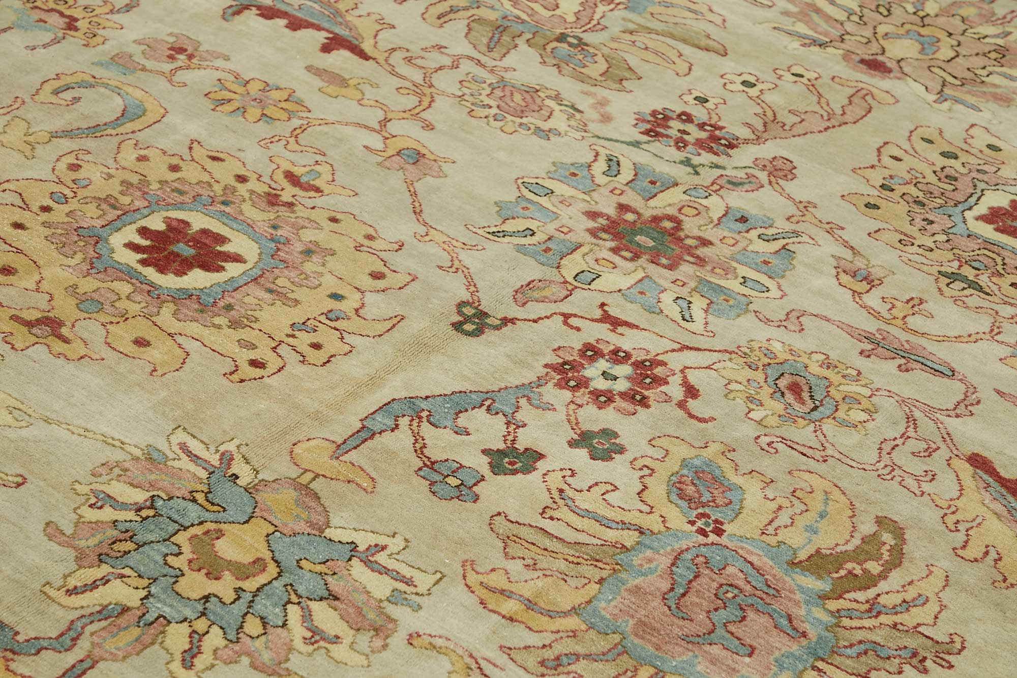 10x14 Hand-Knotted Wool Oushak Rug - 49266