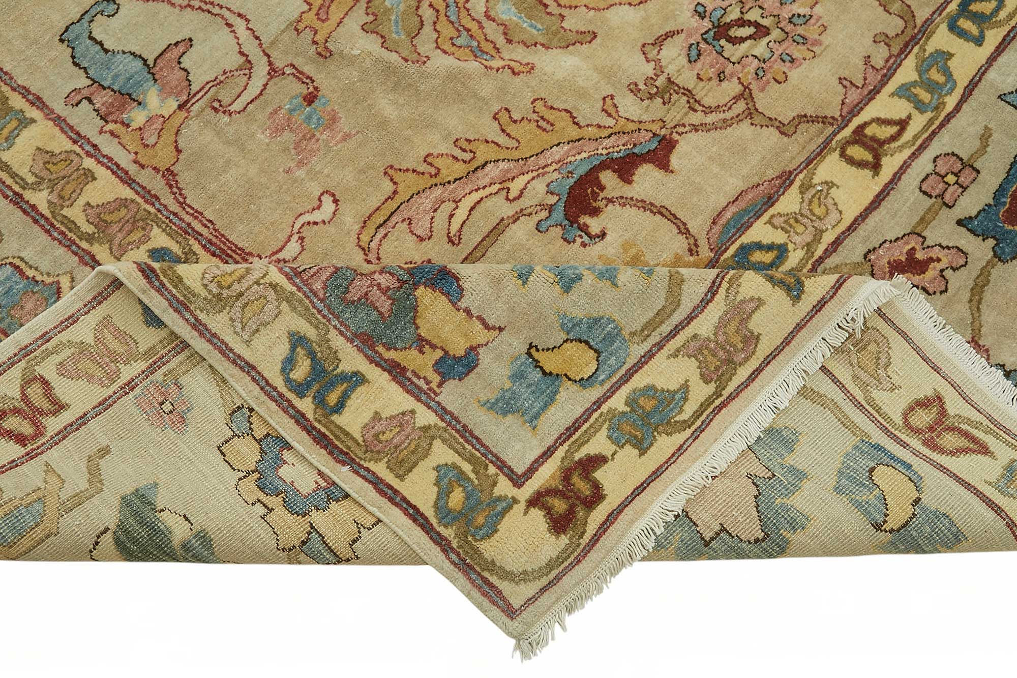 10x14 Hand-Knotted Wool Oushak Rug - 49266