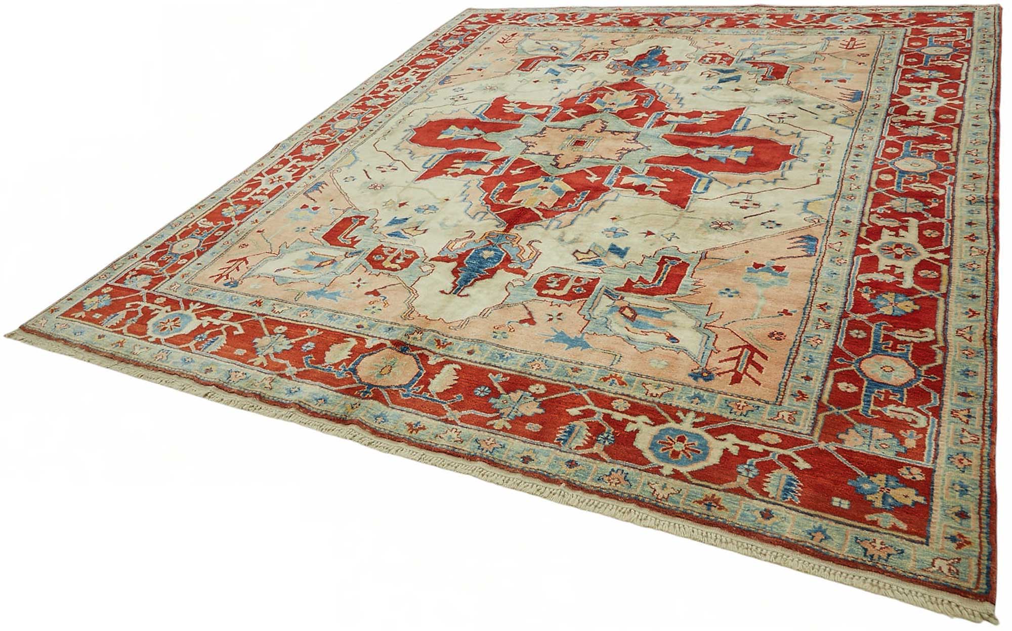 9x11 Hand-Knotted Wool Oushak Rug - 49267