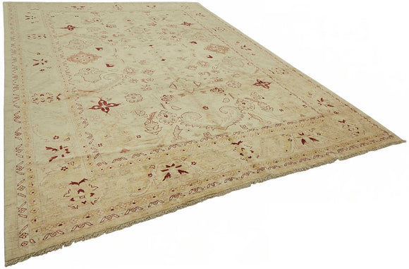 10x13 Hand-Knotted Wool Oushak Rug - 49268
