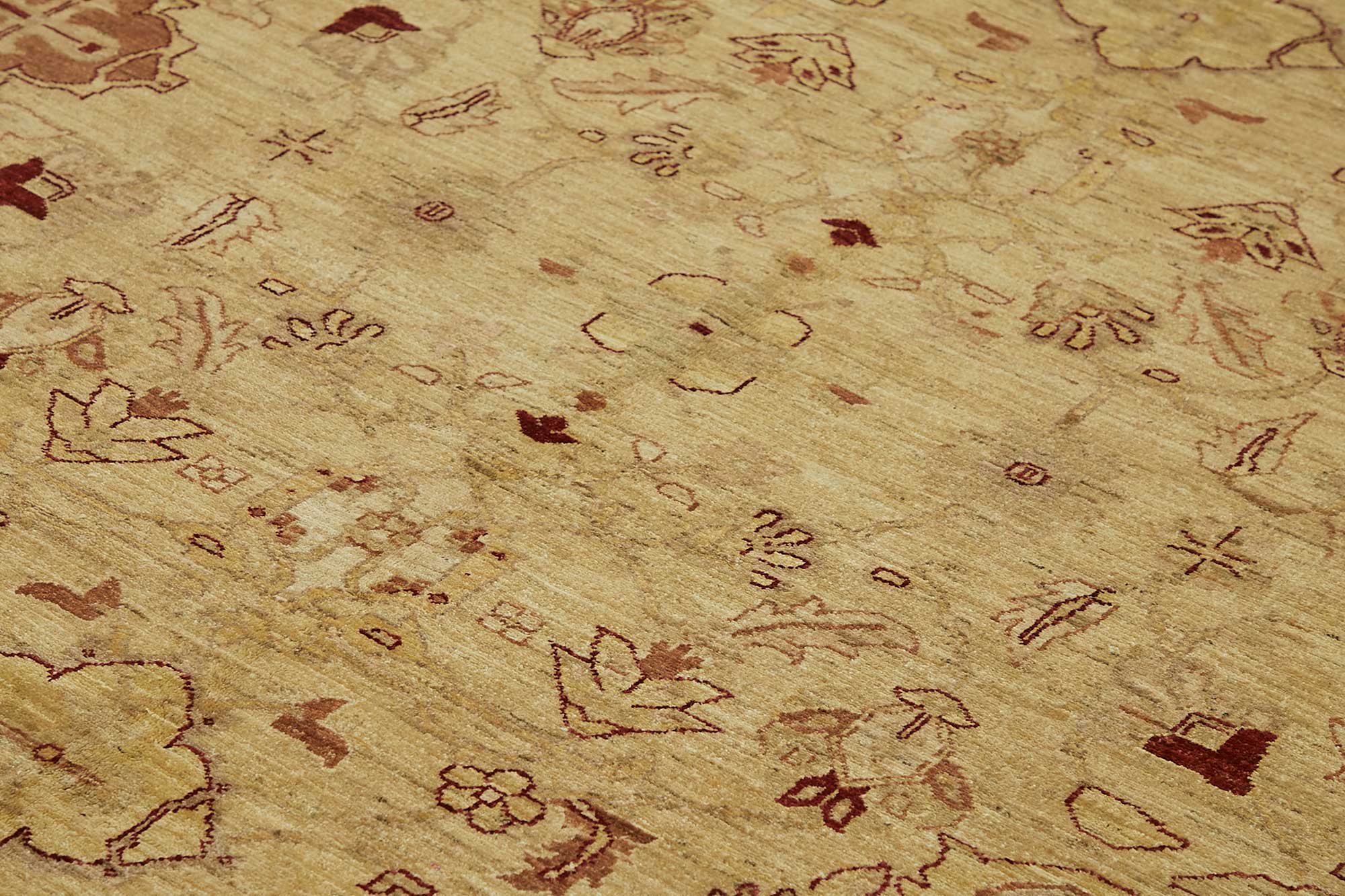 10x13 Hand-Knotted Wool Oushak Rug - 49268