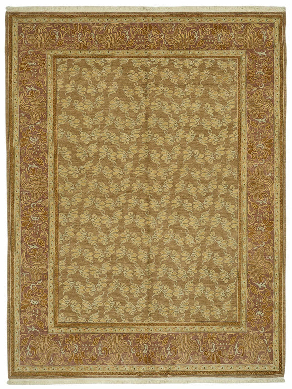 8x11 Hand-Knotted Wool Oushak Rug - 49271