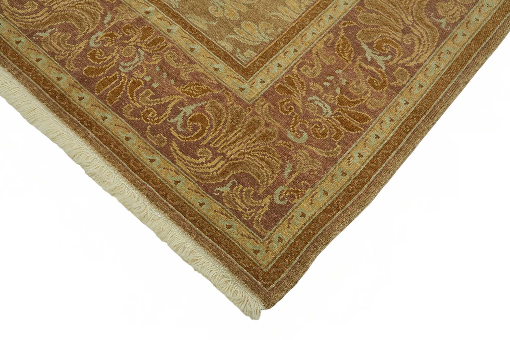 8x11 Hand-Knotted Wool Oushak Rug - 49271