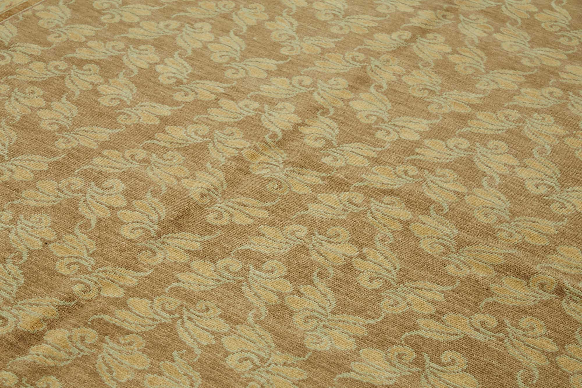 8x11 Hand-Knotted Wool Oushak Rug - 49271