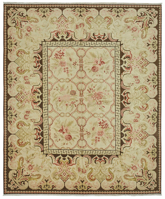 10x12 Hand-Knotted Wool Oushak Rug - 49272