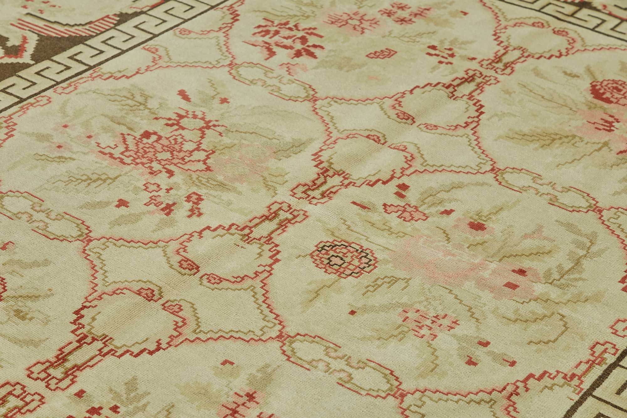 10x12 Hand-Knotted Wool Oushak Rug - 49272