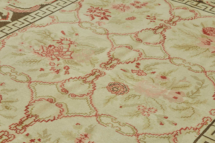 10x12 Hand-Knotted Wool Oushak Rug - 49272