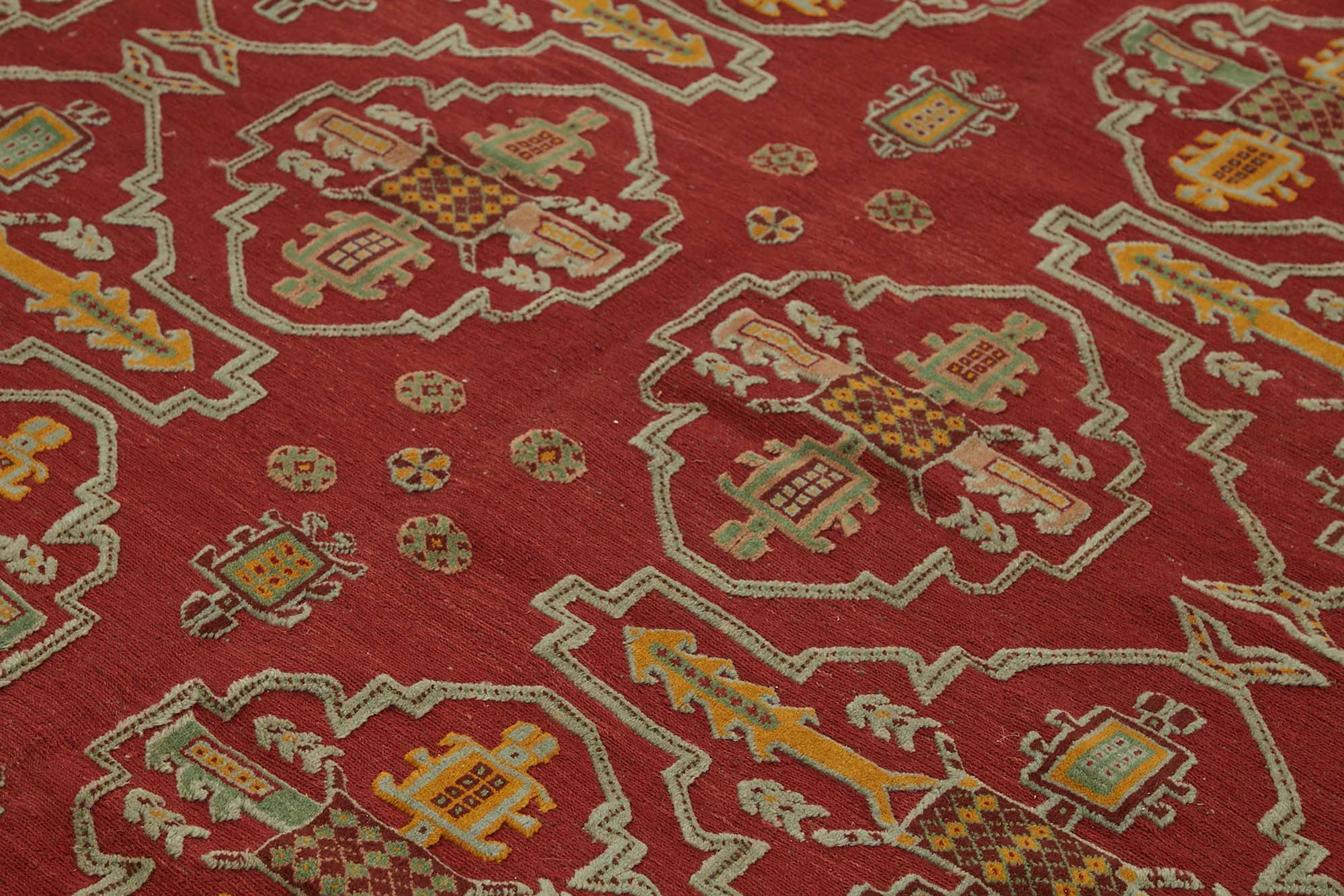8x9 Hand-Knotted Wool Oushak Rug - 49273