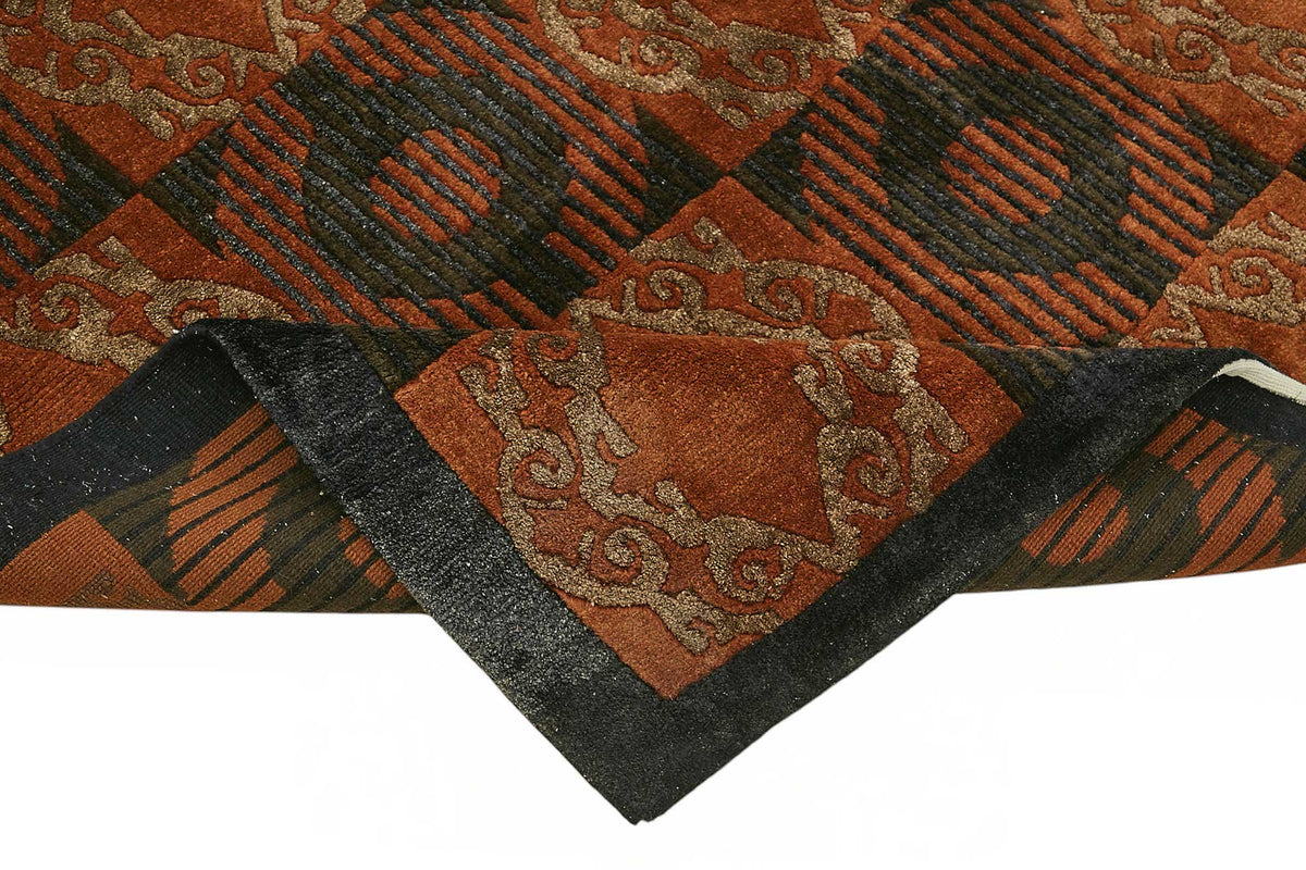 9x11 Hand-Knotted Wool Oushak Rug - 49274