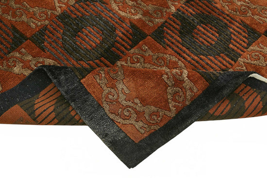 9x11 Hand-Knotted Wool Oushak Rug - 49274