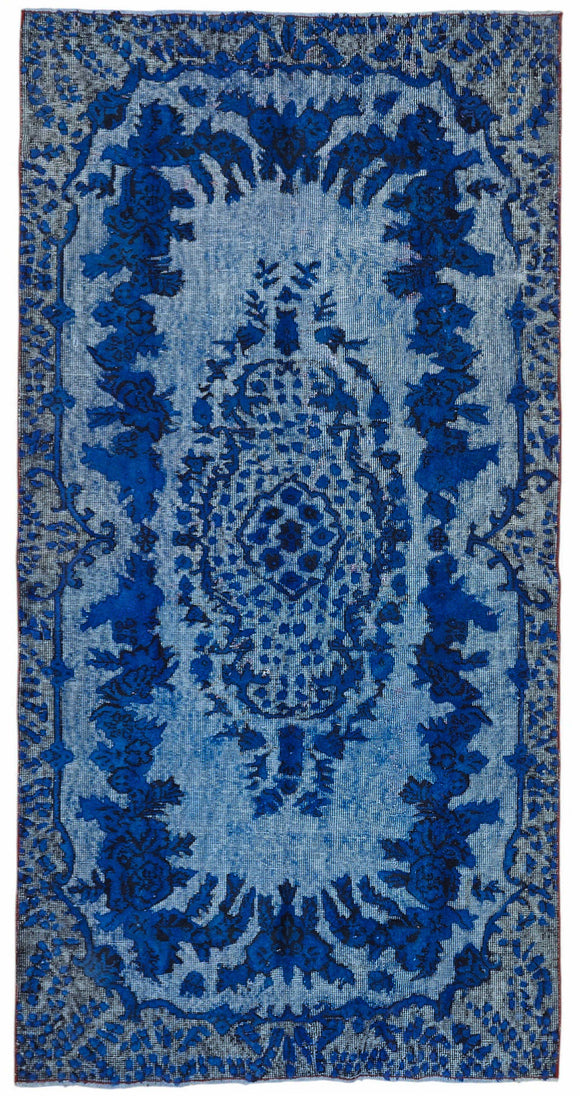 4x8 Blue Over-dyed Rug - 49280