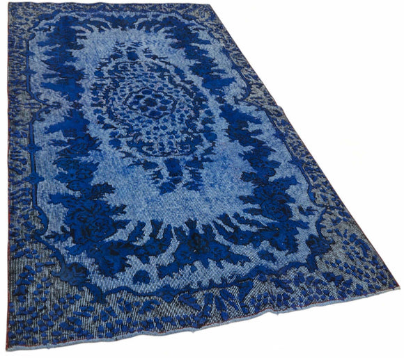 4x8 Blue Over-dyed Rug - 49280