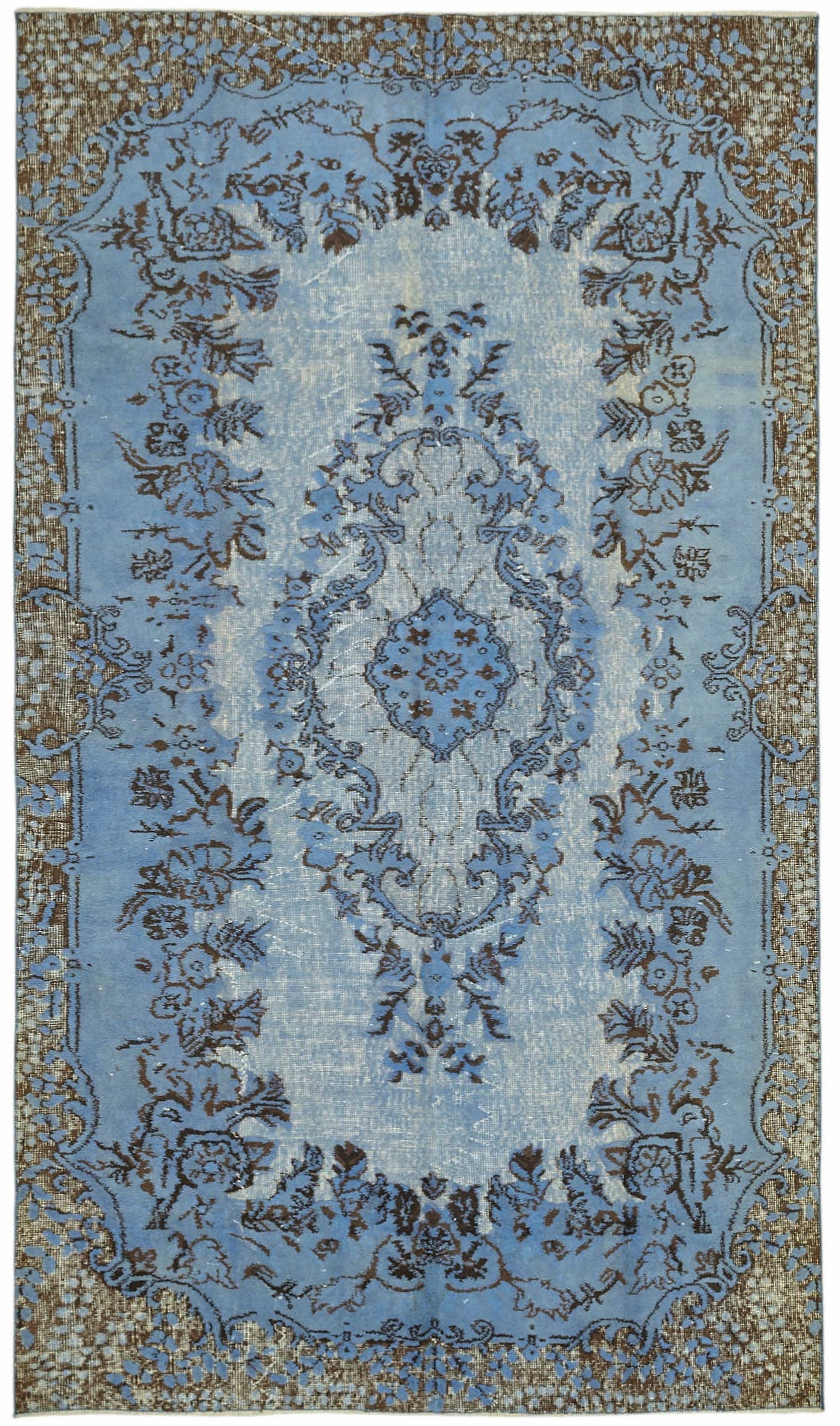 5x9 Blue Over-dyed Rug - 49281