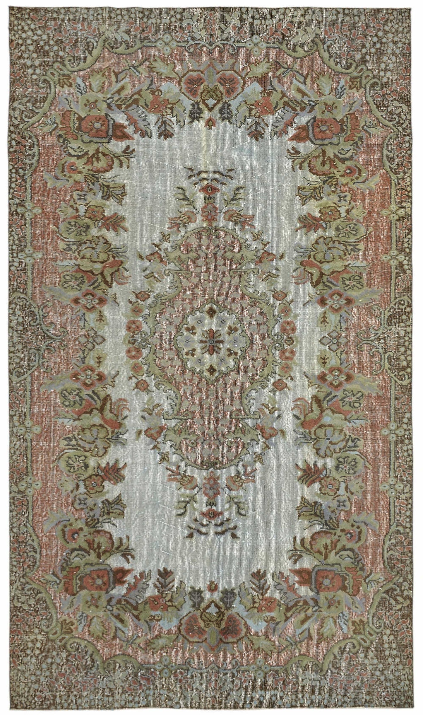 5x9 Grey Over-dyed Rug - 49284