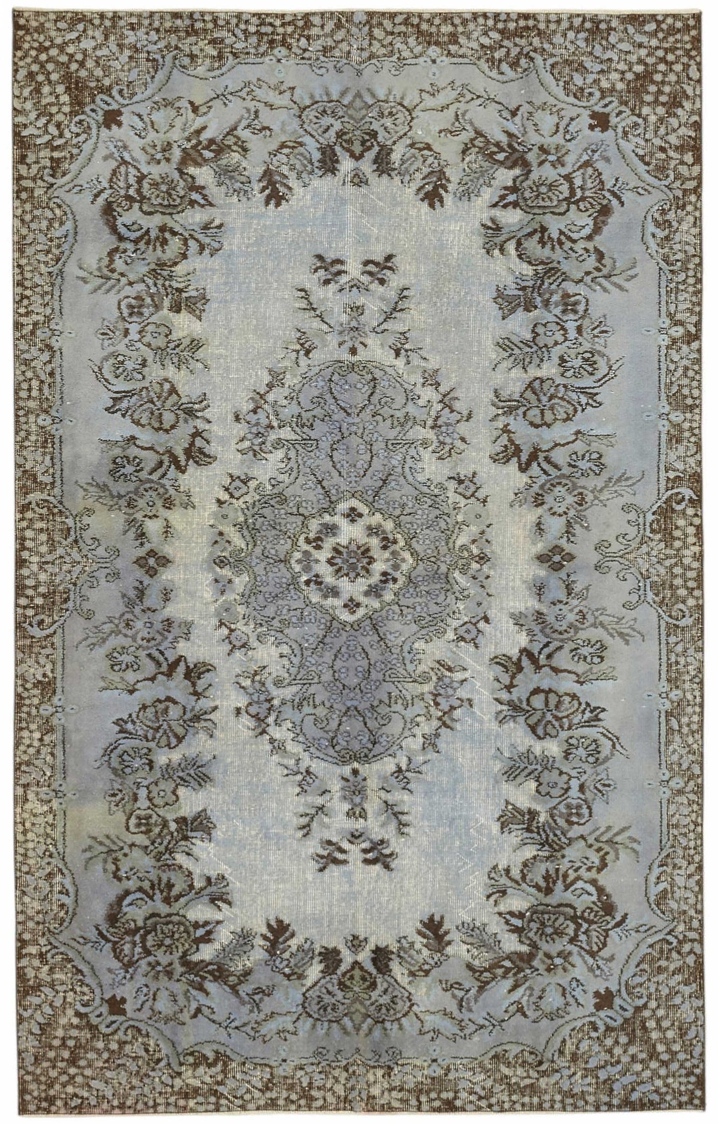 5x8 Grey Over-dyed Rug - 49287