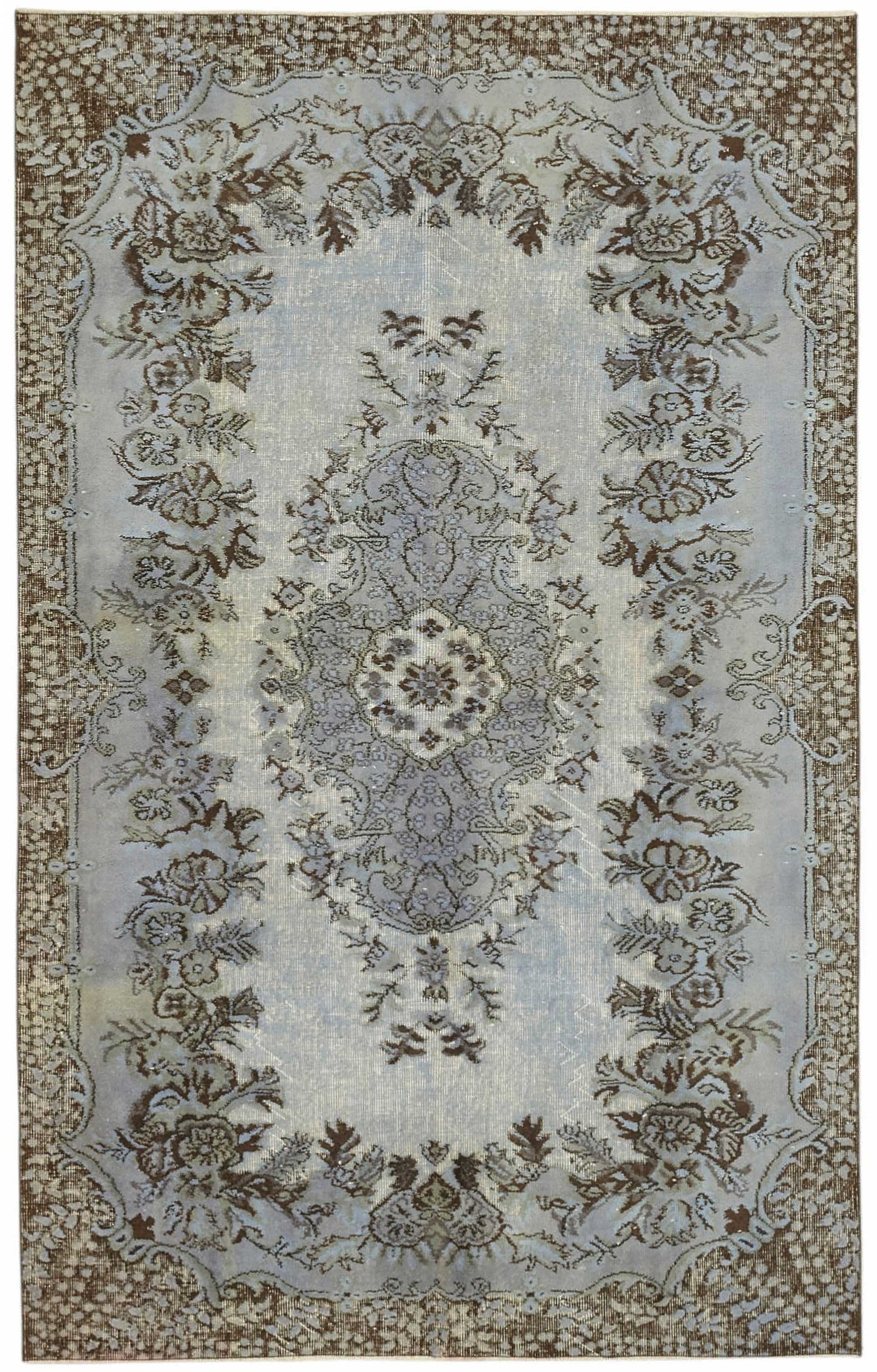 5x8 Grey Over-dyed Rug - 49287