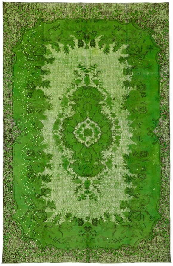 6x9 Green Over-dyed Rug - 49290