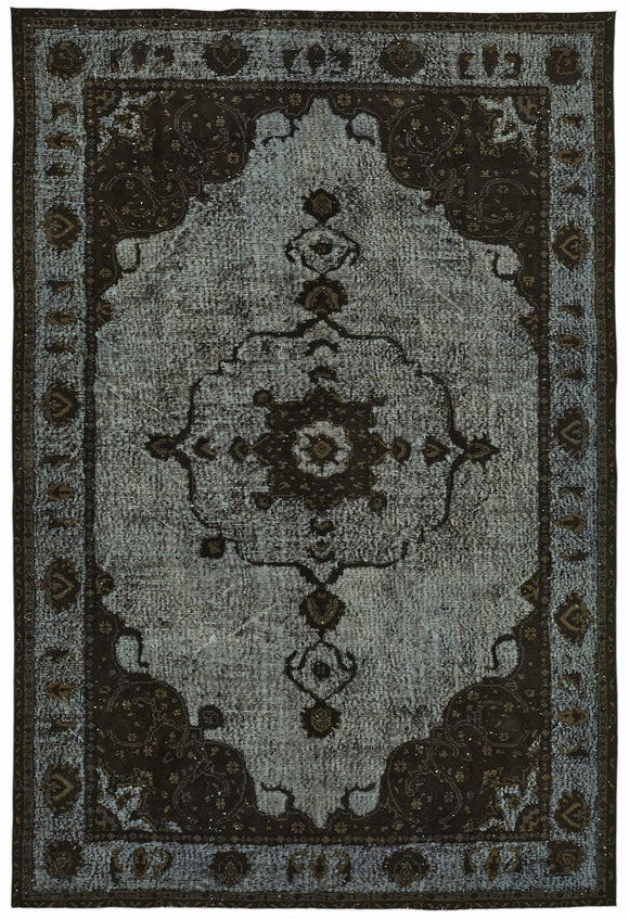 6x10 Black Over-dyed Rug - 49293