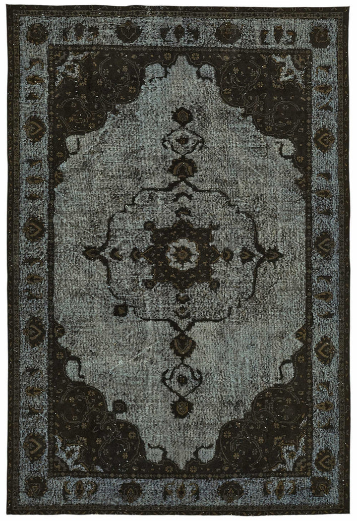 6x10 Black Over-dyed Rug - 49293