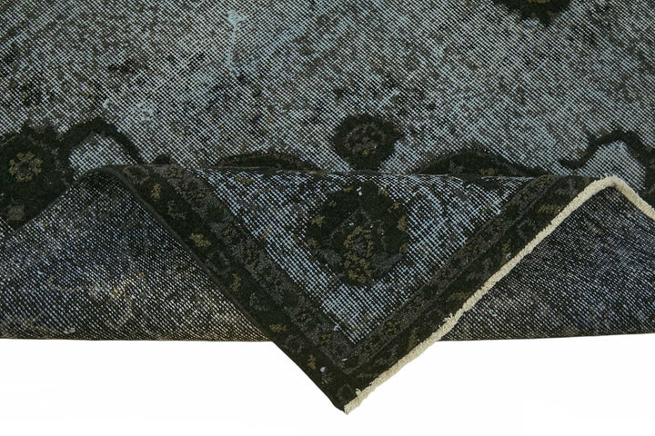 6x10 Black Over-dyed Rug - 49293
