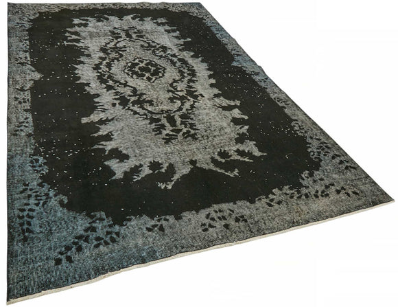 6x10 Black Over-dyed Rug - 49296