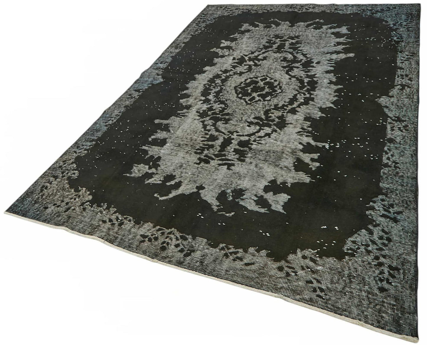 6x10 Black Over-dyed Rug - 49296