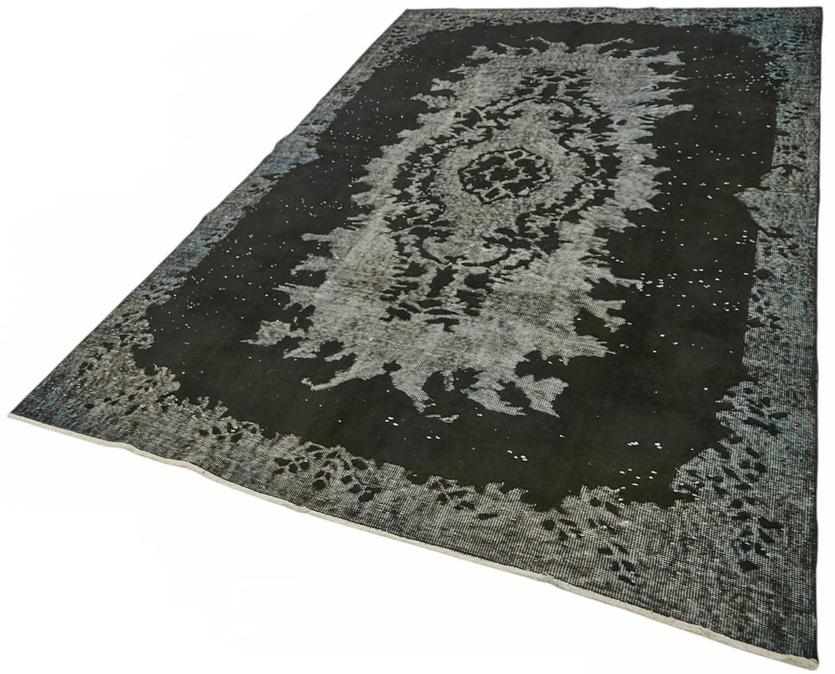 6x10 Black Over-dyed Rug - 49296