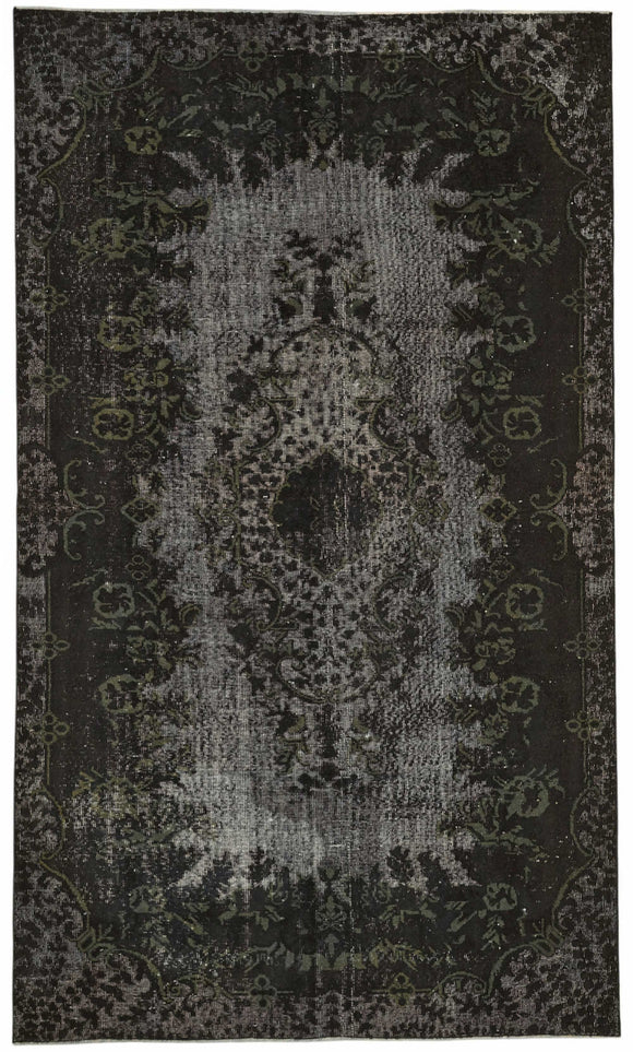 6x10 Black Over-dyed Rug - 49298