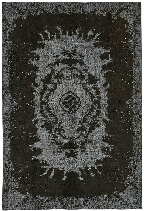 6x9 Black Over-dyed Rug - 49299