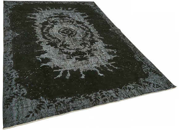 6x9 Black Over-dyed Rug - 49299