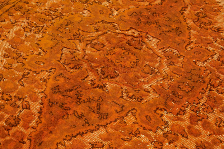 5x8 Orange Over-dyed Rug - 49301