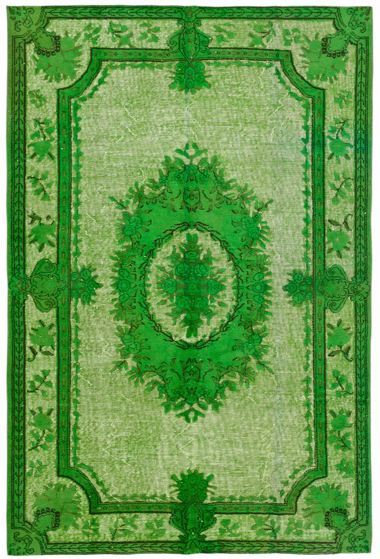 6x8 Green Over-dyed Rug - 49306