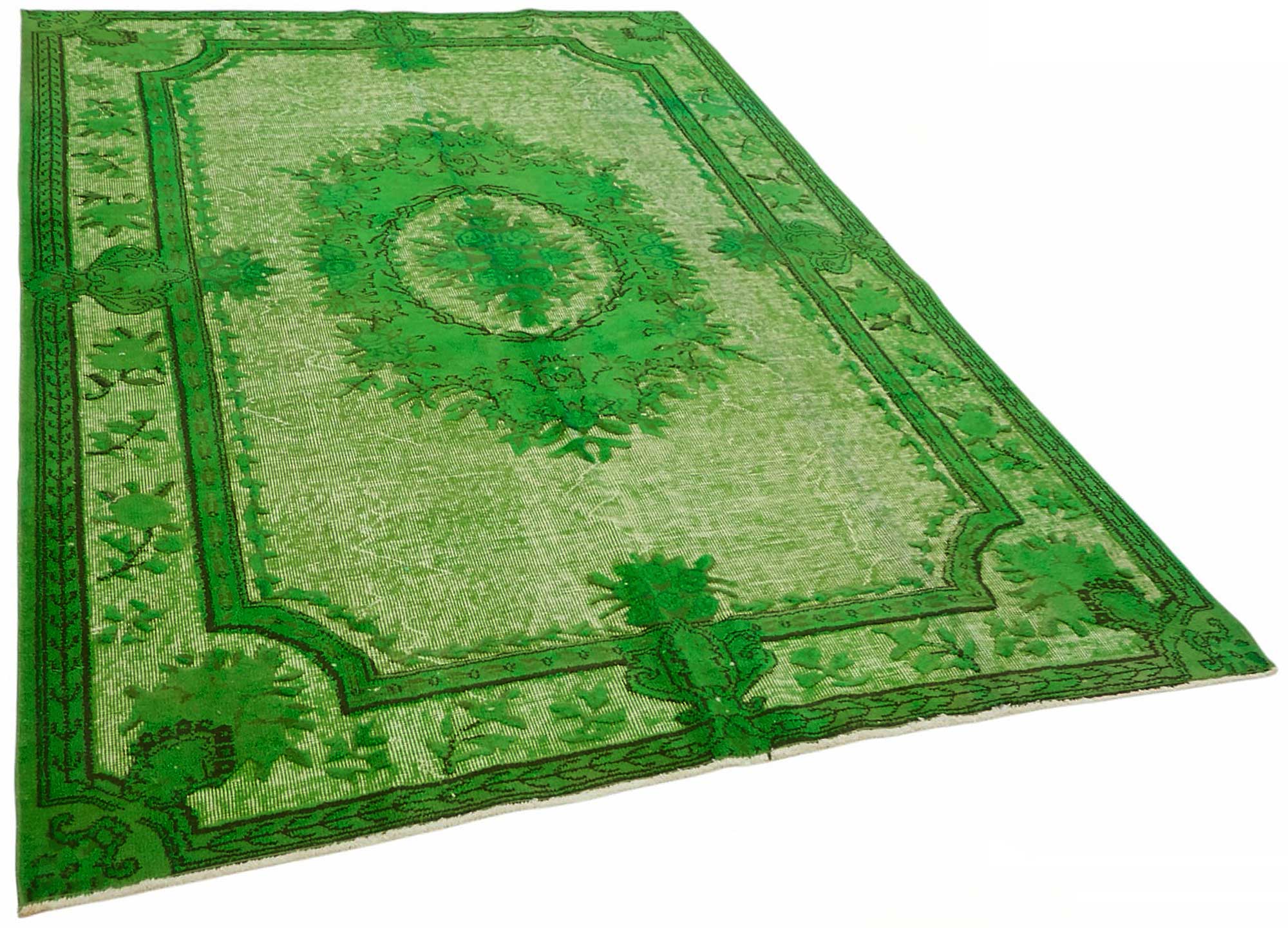 6x8 Green Over-dyed Rug - 49306