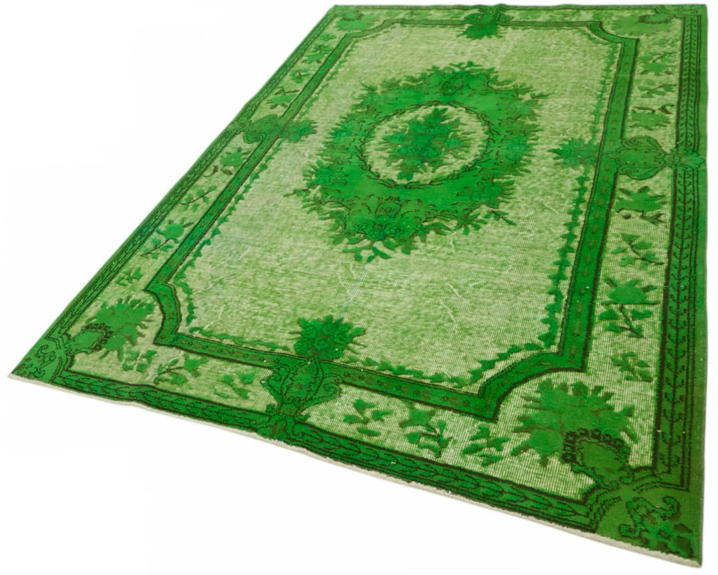 6x8 Green Over-dyed Rug - 49306