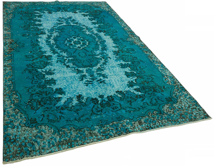 5x10 Turquoise Over-dyed Rug - 49308