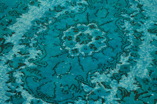5x10 Turquoise Over-dyed Rug - 49308