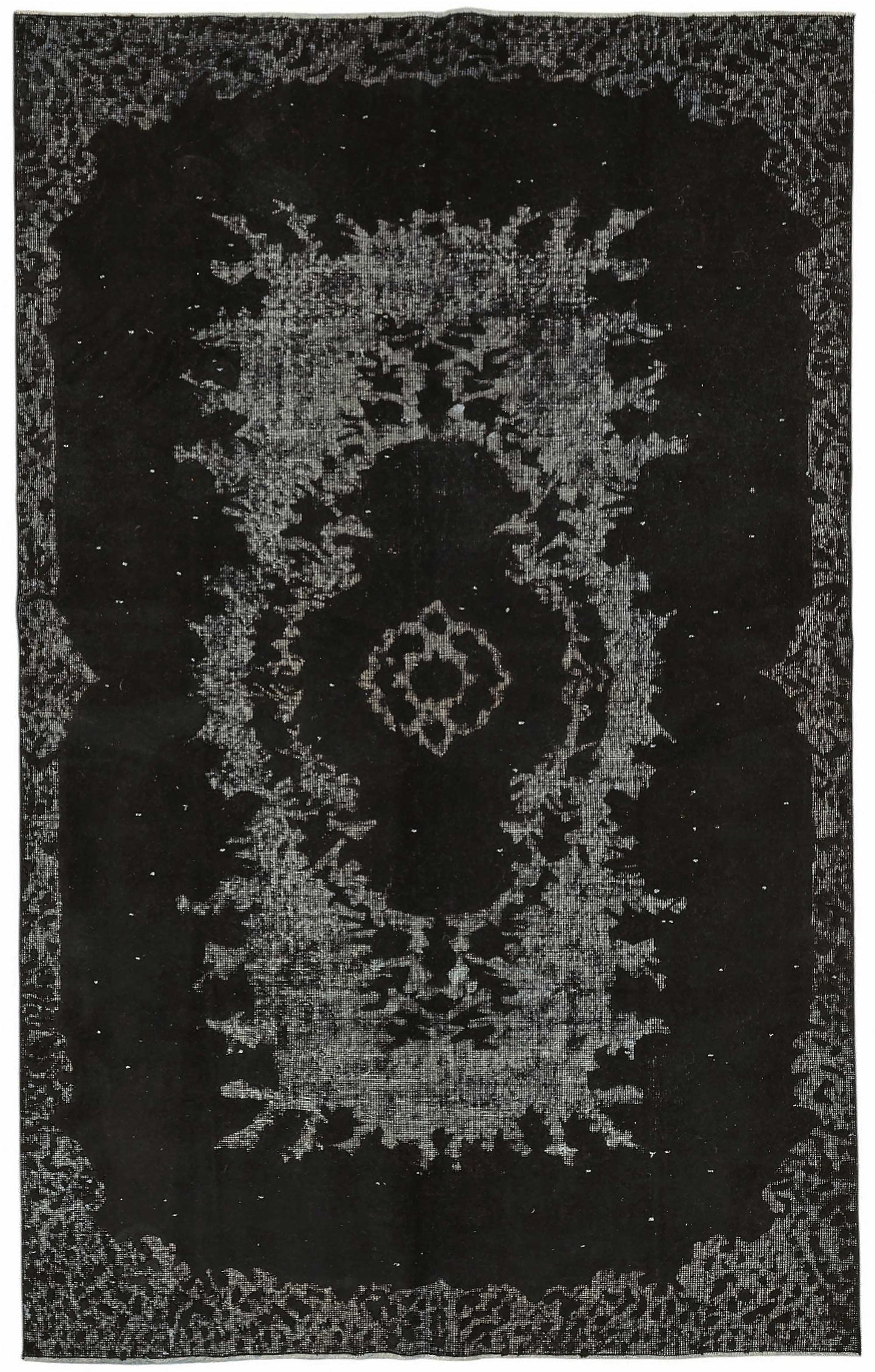 5x8 Black Over-dyed Rug - 49313