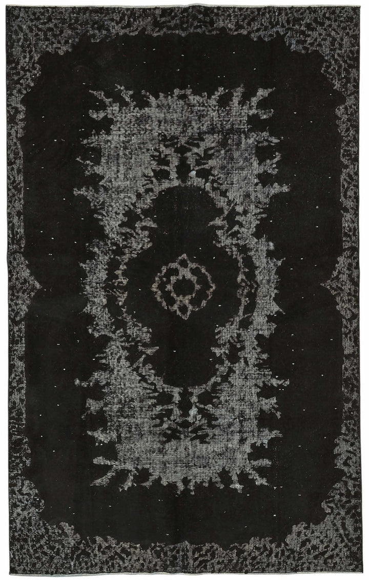 5x8 Black Over-dyed Rug - 49313