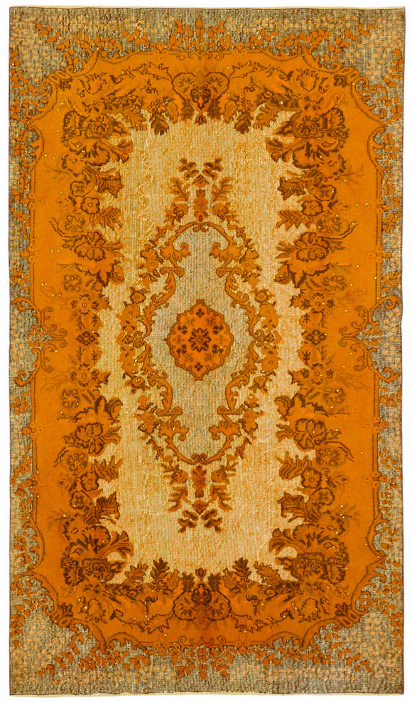 6x10 Orange Over-dyed Rug - 49315