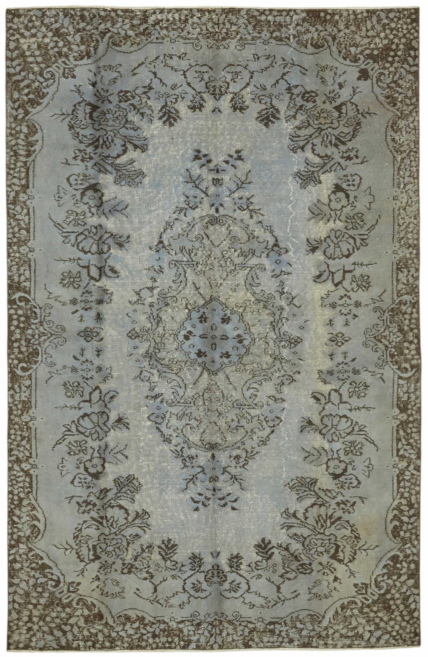 5x8 Grey Over-dyed Rug - 49316