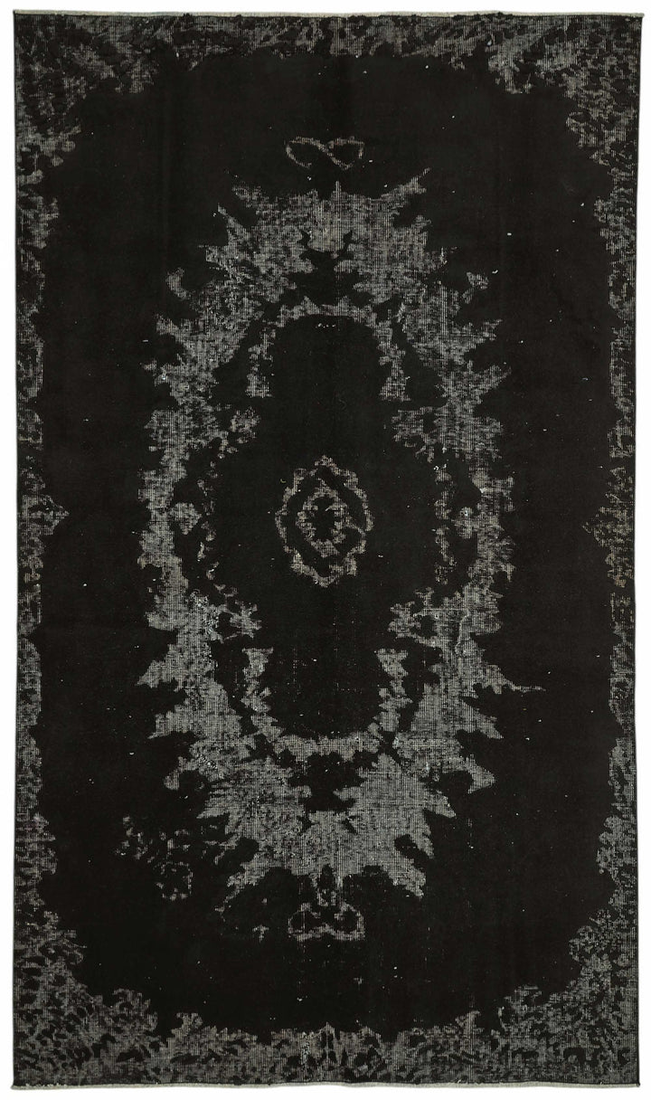 5x8 Black Over-dyed Rug - 49319