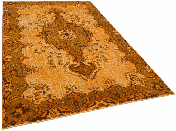 5x9 Orange Over-dyed Rug - 49321