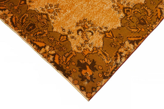 5x9 Orange Over-dyed Rug - 49321