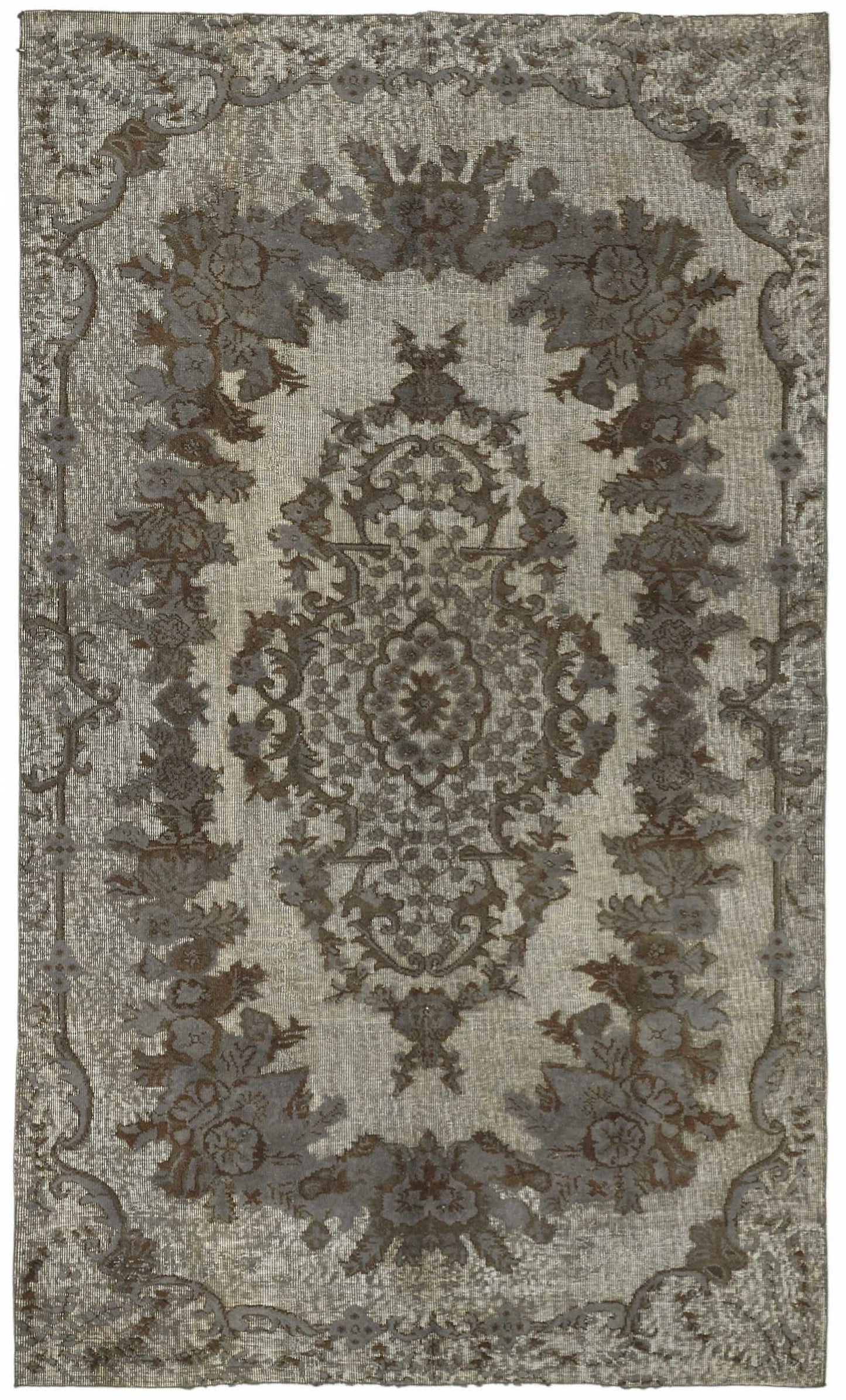 5x9 Grey Over-dyed Rug - 49324