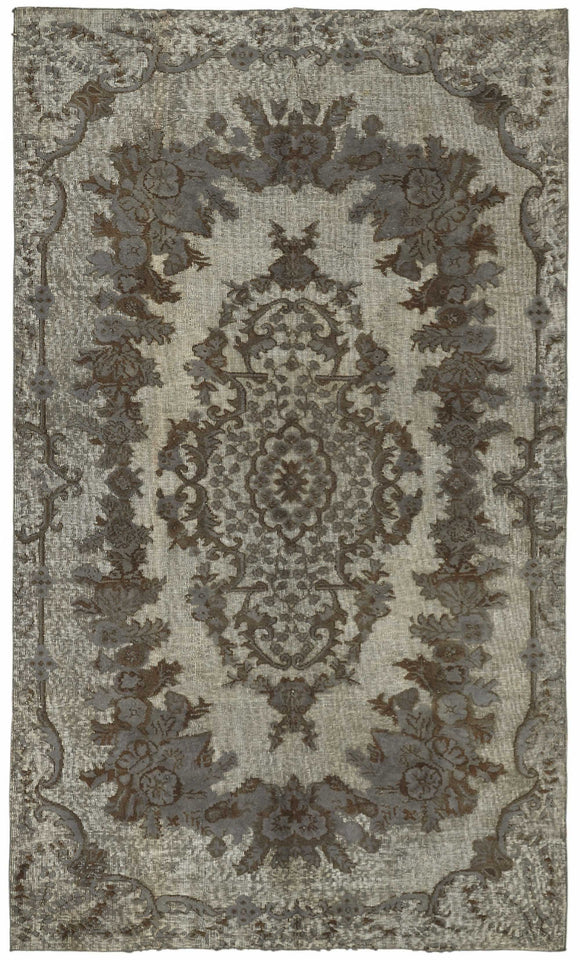 5x9 Grey Over-dyed Rug - 49324