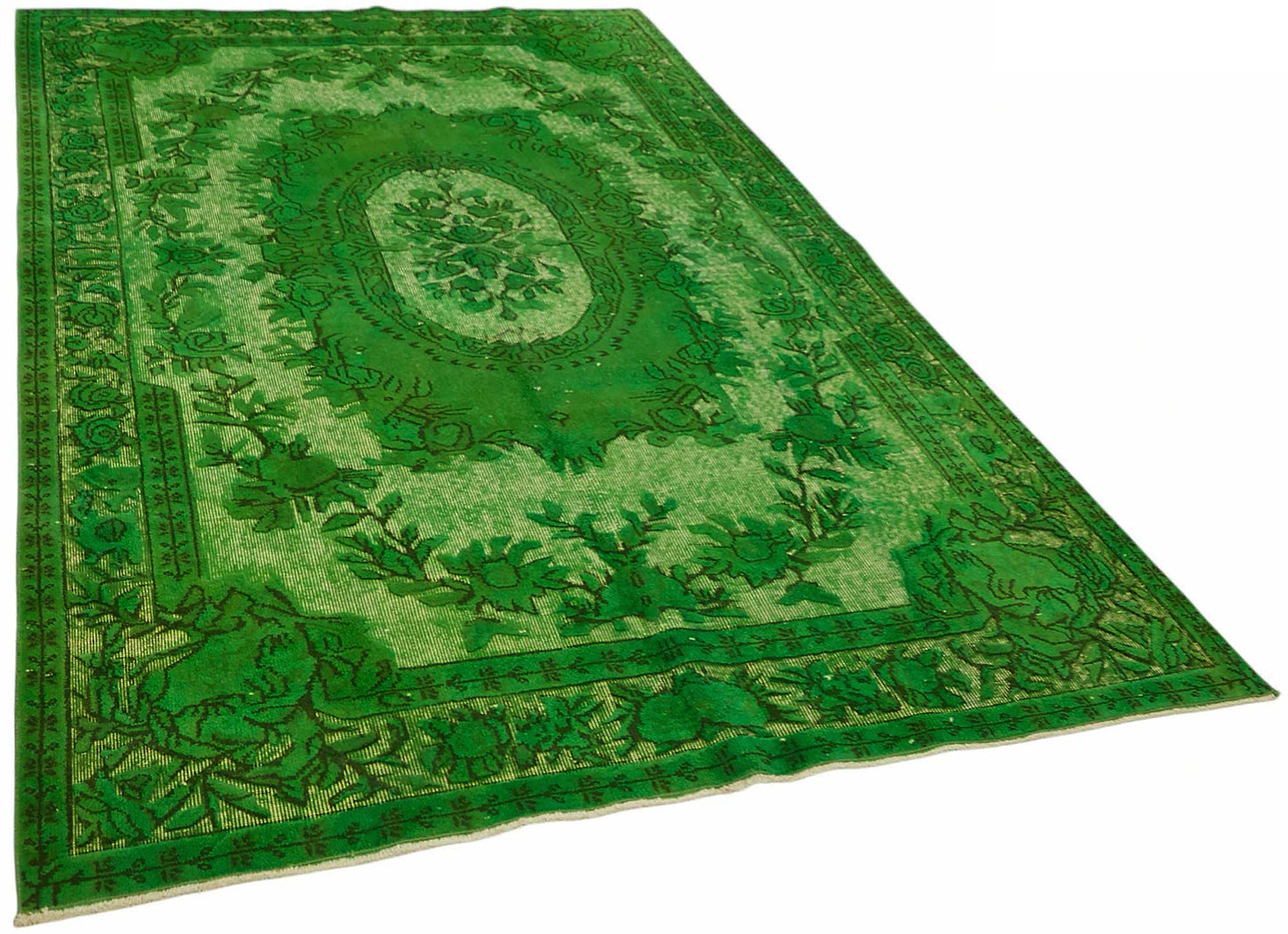 6x9 Green Over-dyed Rug - 49327