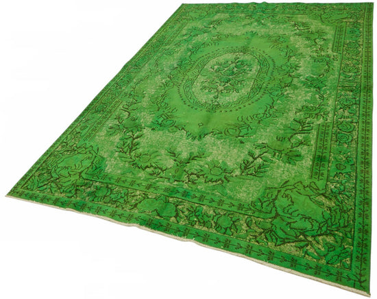 6x9 Green Over-dyed Rug - 49327