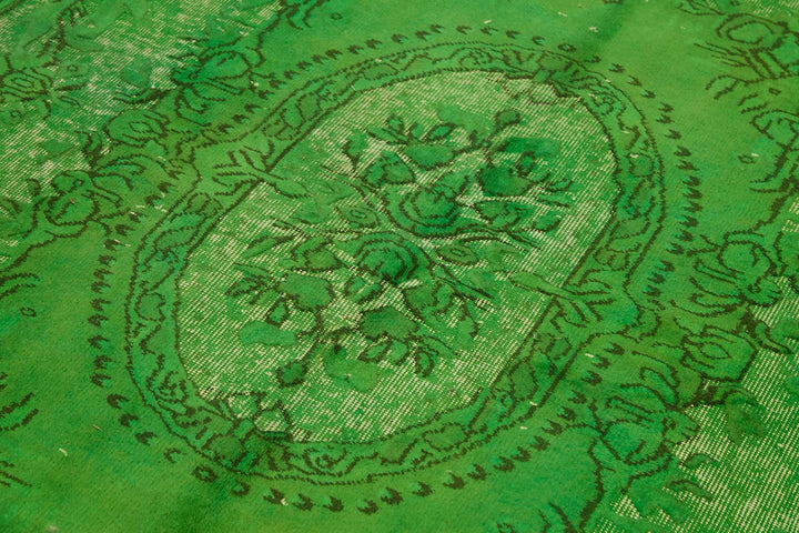 6x9 Green Over-dyed Rug - 49327