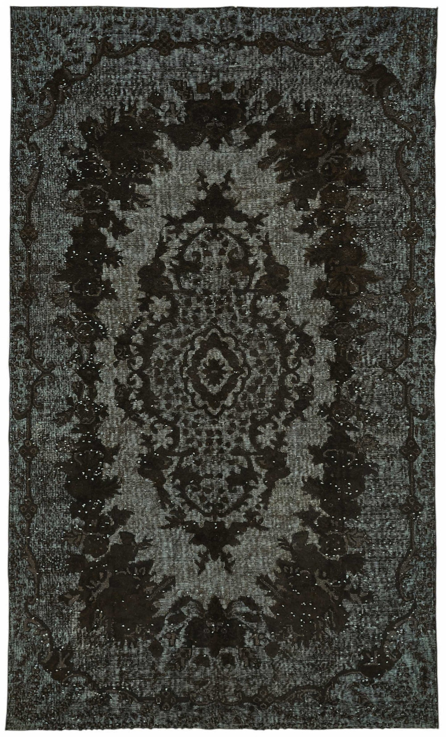 6x9 Black Over-dyed Rug - 49328
