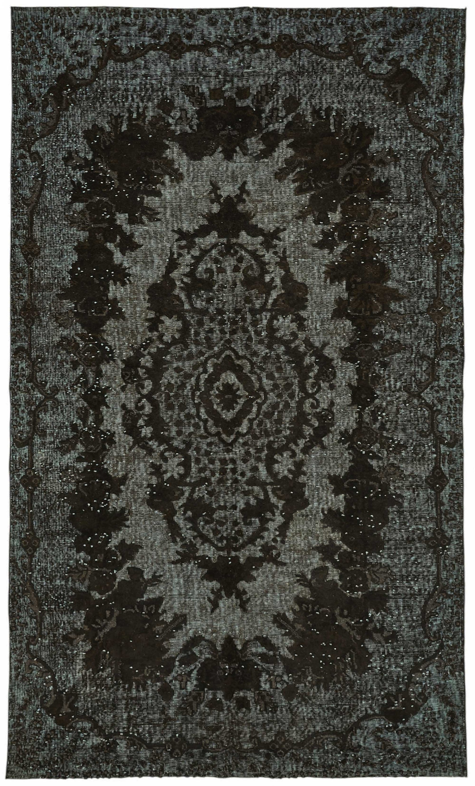 6x9 Black Over-dyed Rug - 49328
